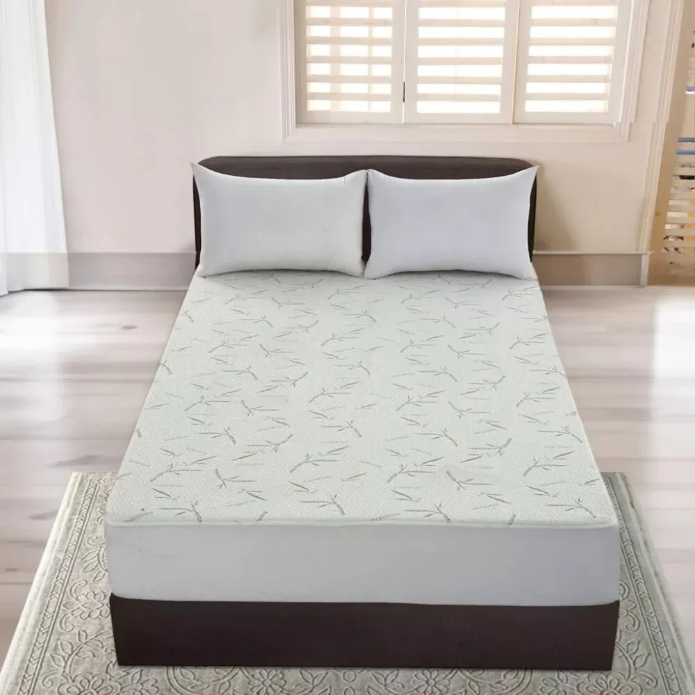 Lux Decor Collection Bamboo Mattress Protector Hypoallergenic Breath Waterproof